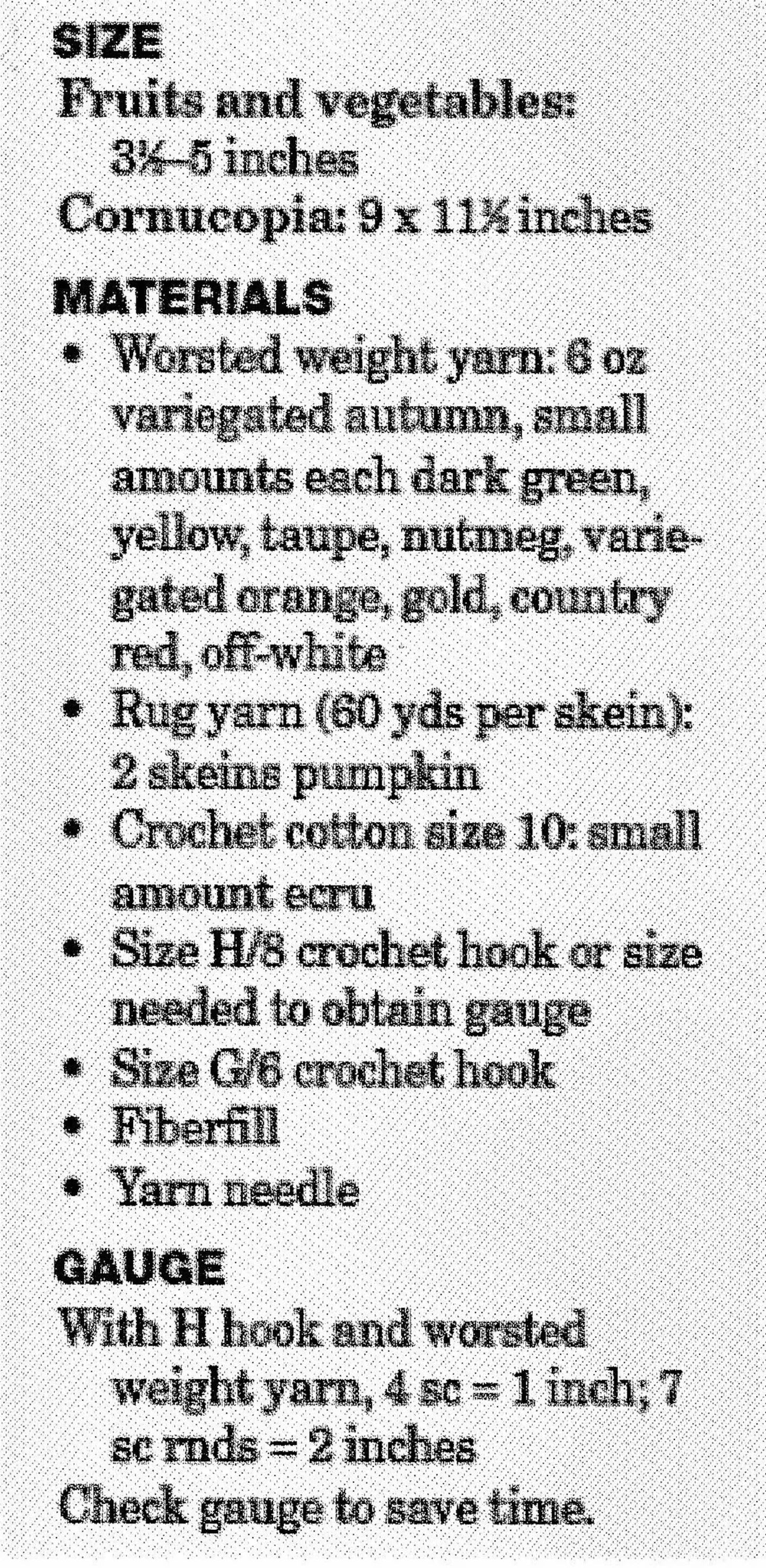 Textured Harvest Gourd Decor Crochet Pattern