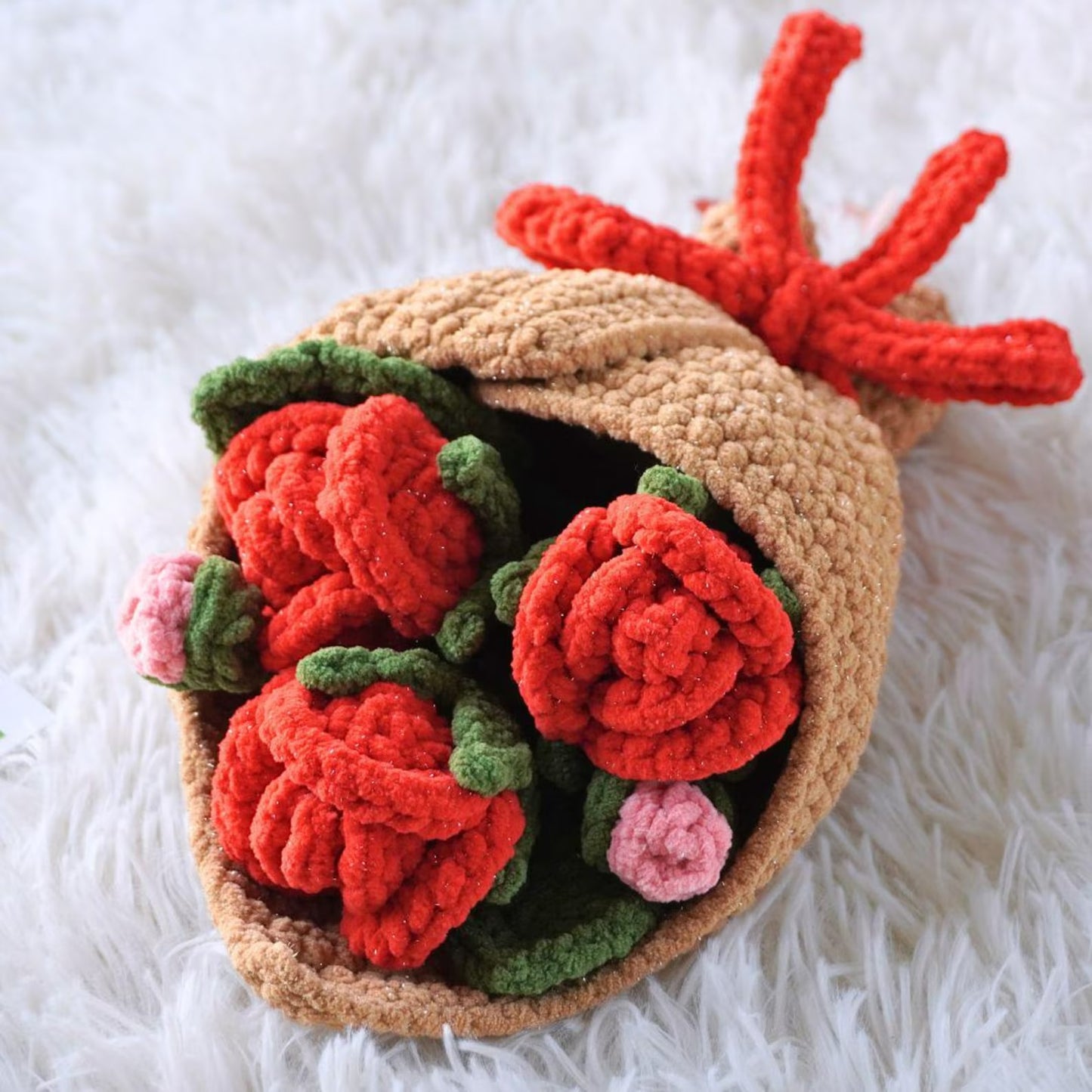 Classic Floral Stem Bundle Intermediate Crochet Pattern