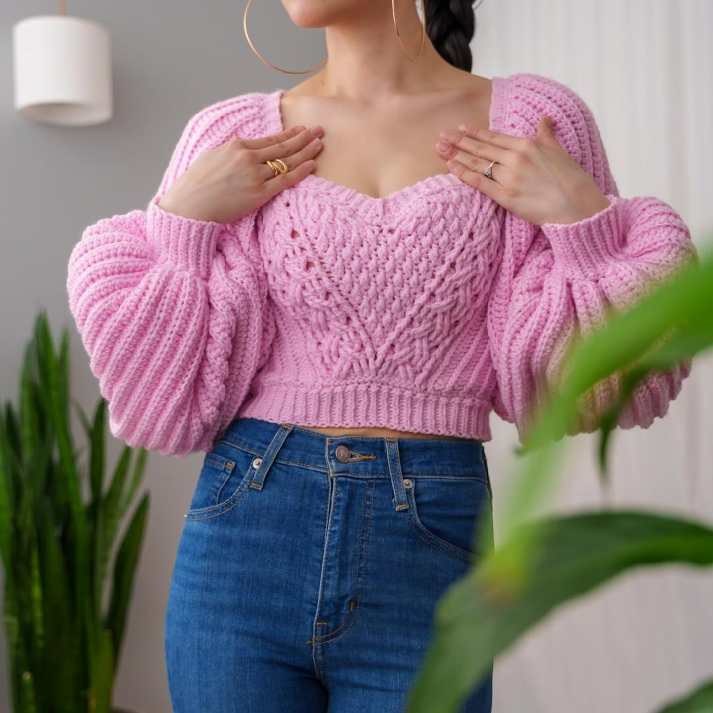 Highland Depths Structured Pullover Crochet Pattern
