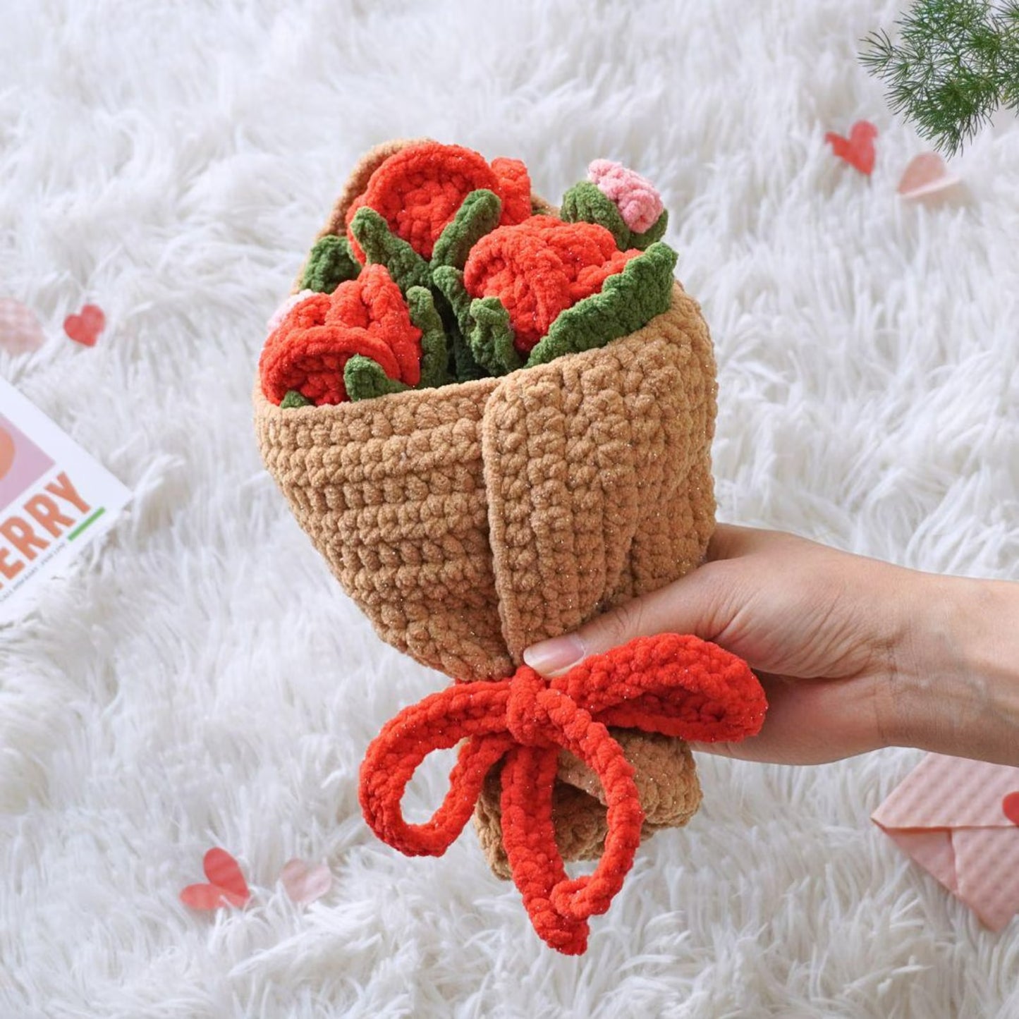 Classic Floral Stem Bundle Intermediate Crochet Pattern