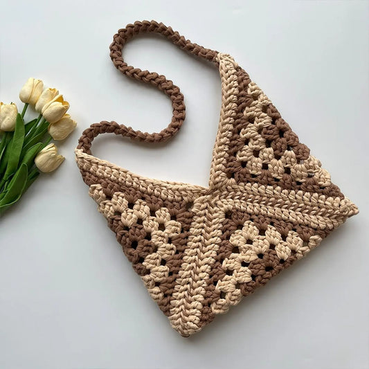 Super Easy Classy Envelope Type Granny Bag Crochet Pattern