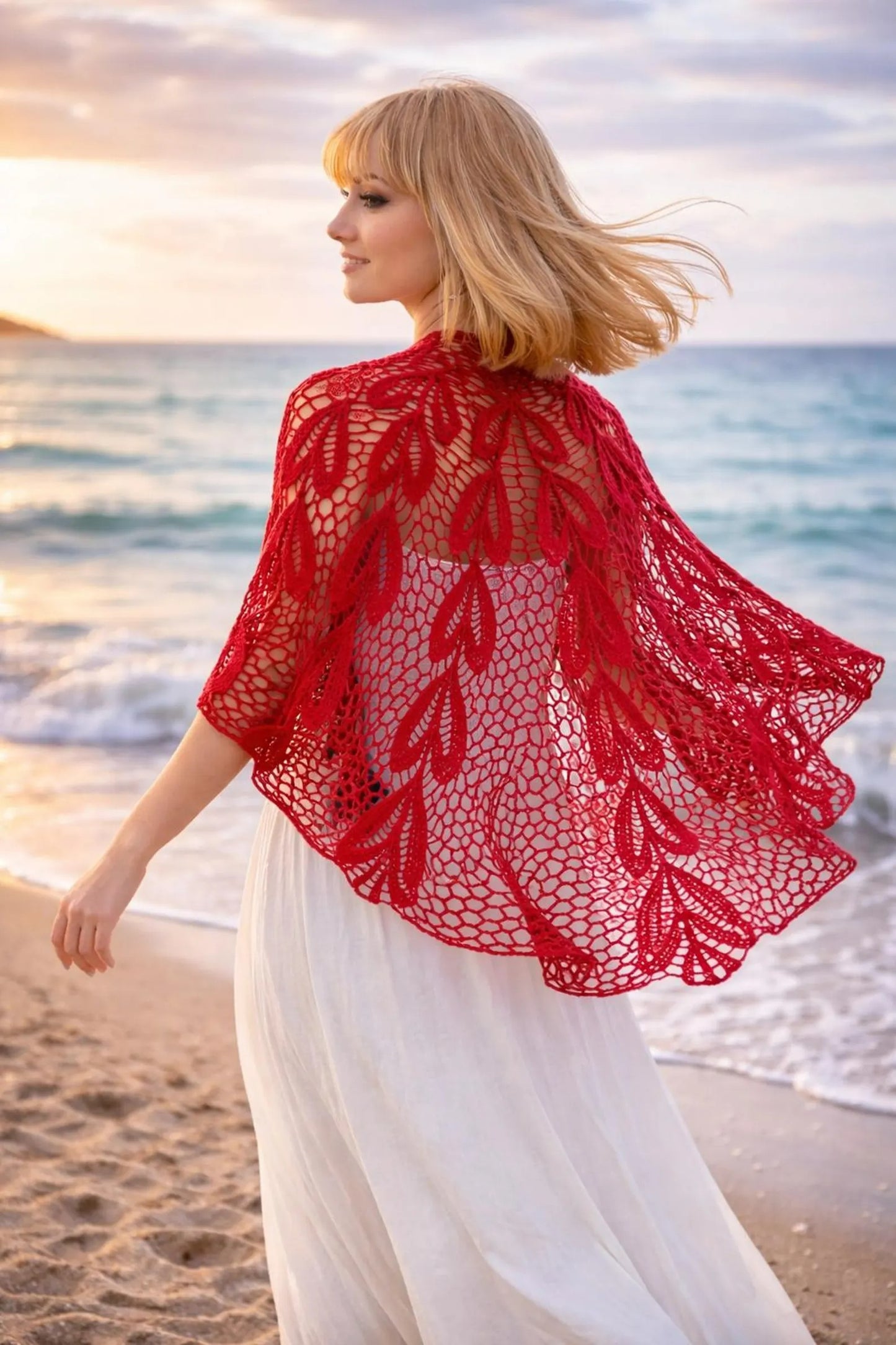 Breezy Coastal Wrap Layer Crochet Pattern
