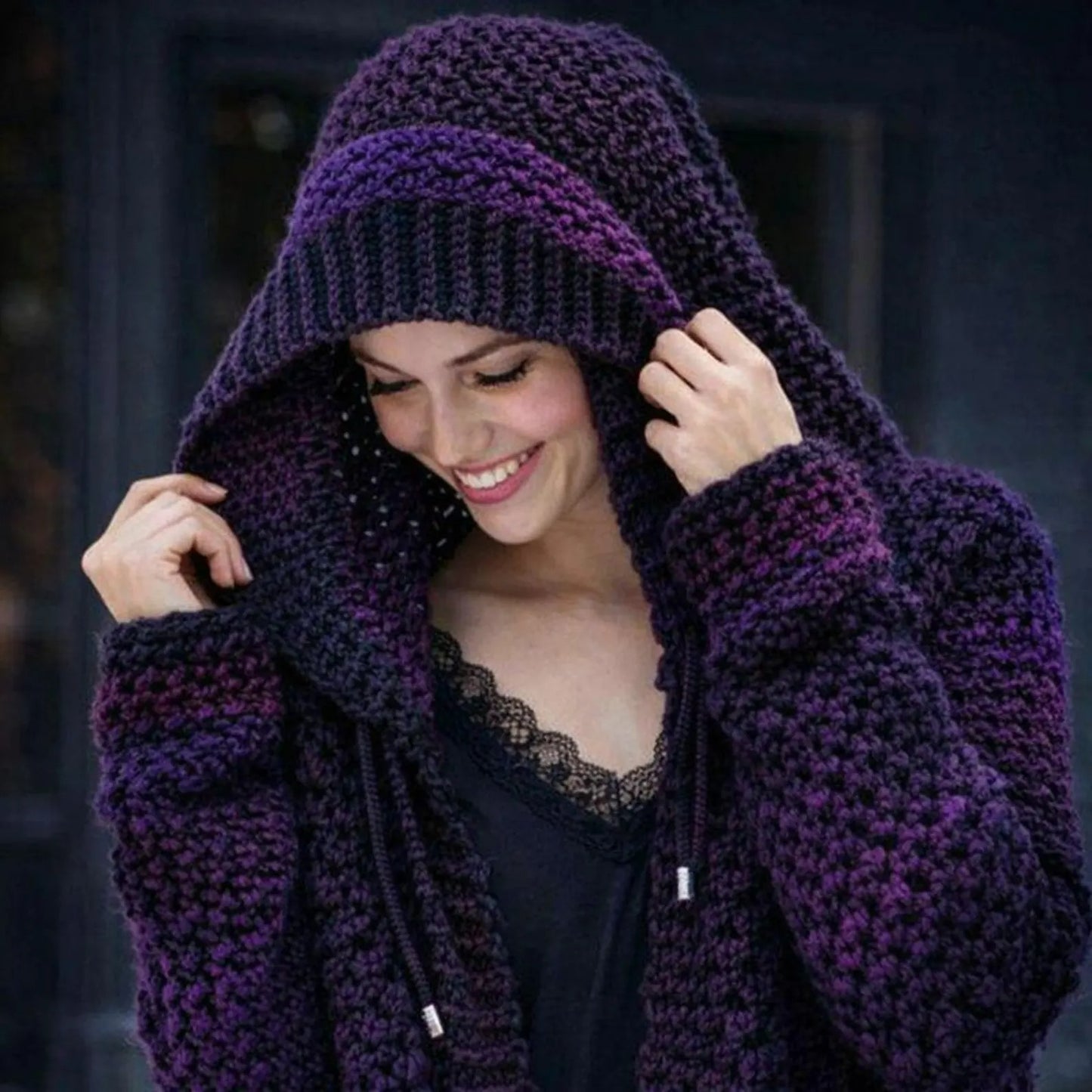 Relaxed Open Front Layering Cardigan Crochet Pattern