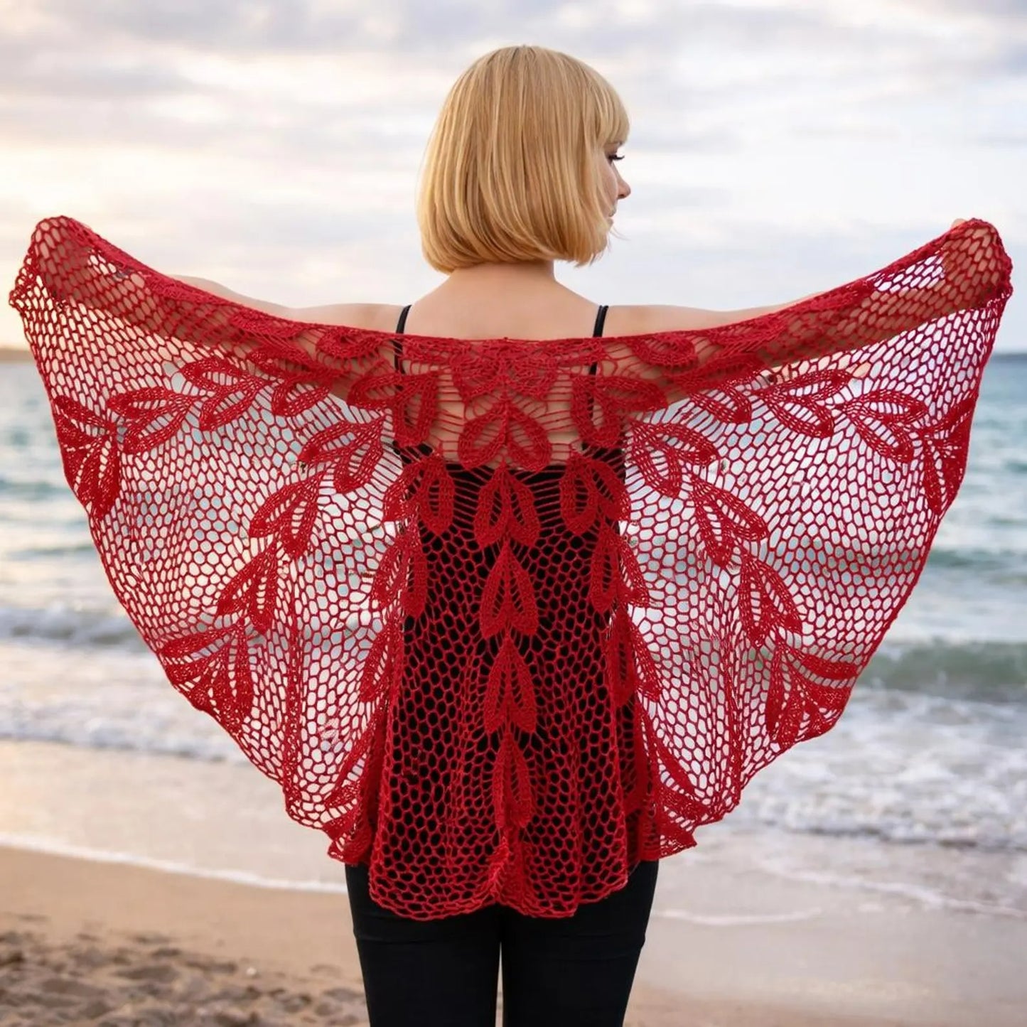 Breezy Coastal Wrap Layer Crochet Pattern