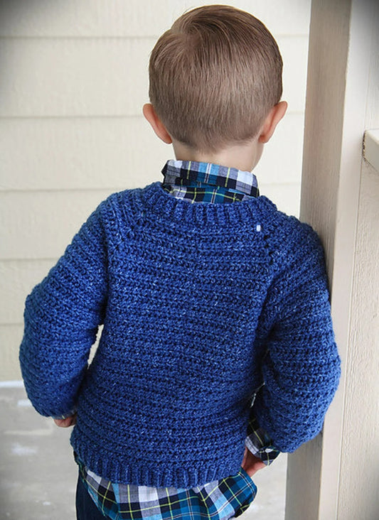 Heritage Raglan Comfort Pullover Crochet Pattern