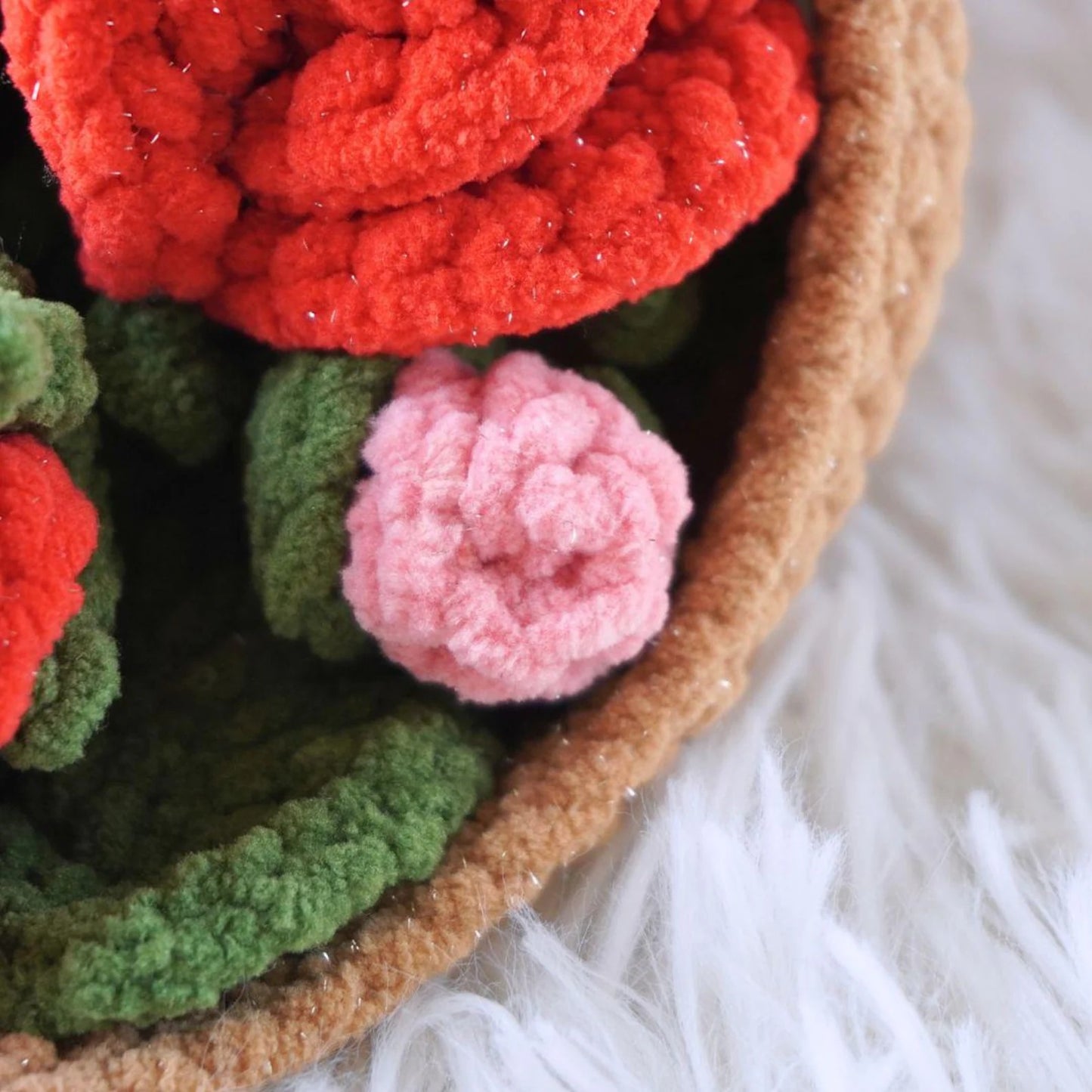 Classic Floral Stem Bundle Intermediate Crochet Pattern
