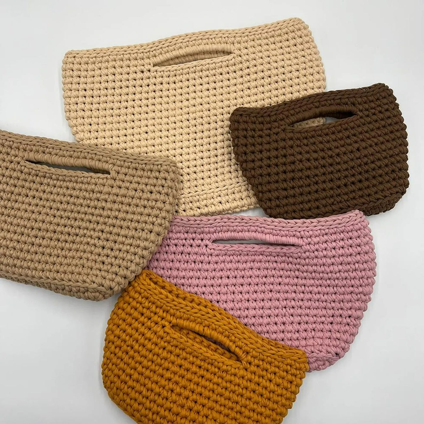 Multisize Trendy Clutch Hand Bag Crochet Pattern