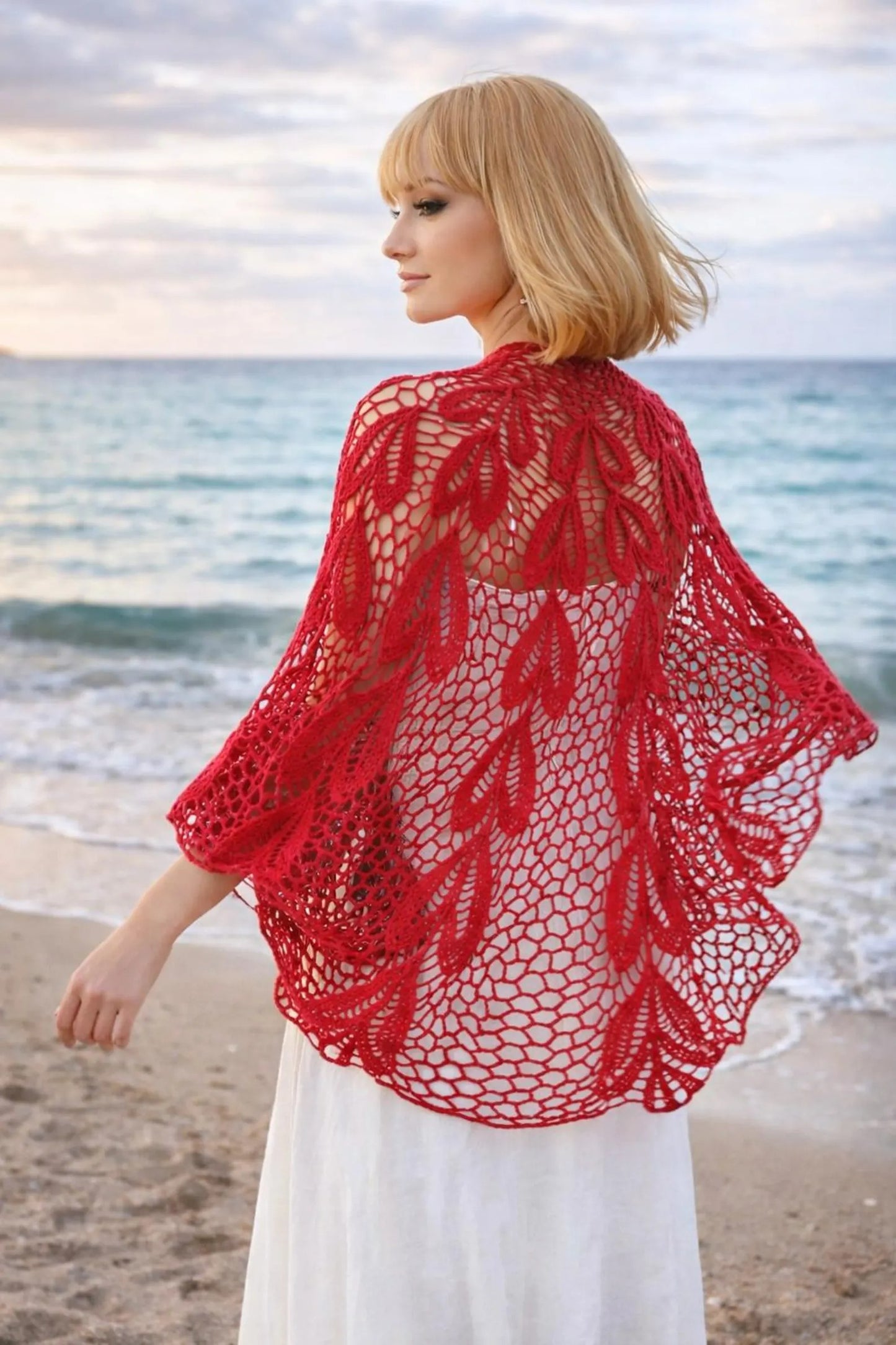 Breezy Coastal Wrap Layer Crochet Pattern