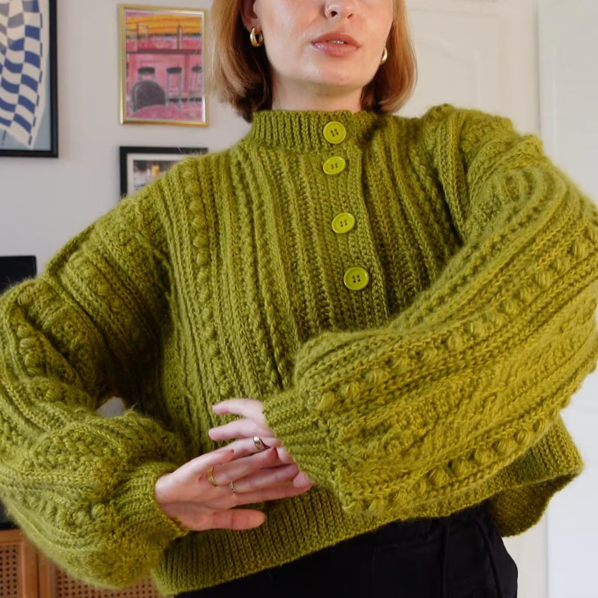 Textured Everyday Cardigan Crochet Pattern