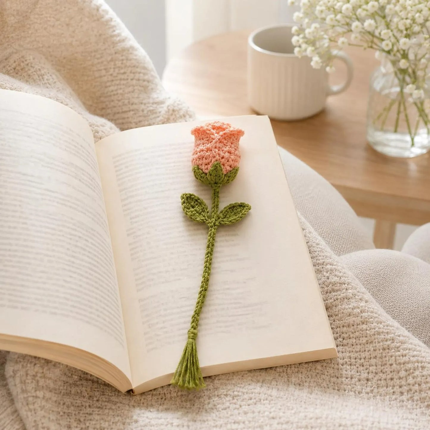 Botanical Bloom Page Marker Crochet Pattern