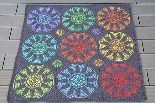Radiant Windows Blanket Crochet Pattern