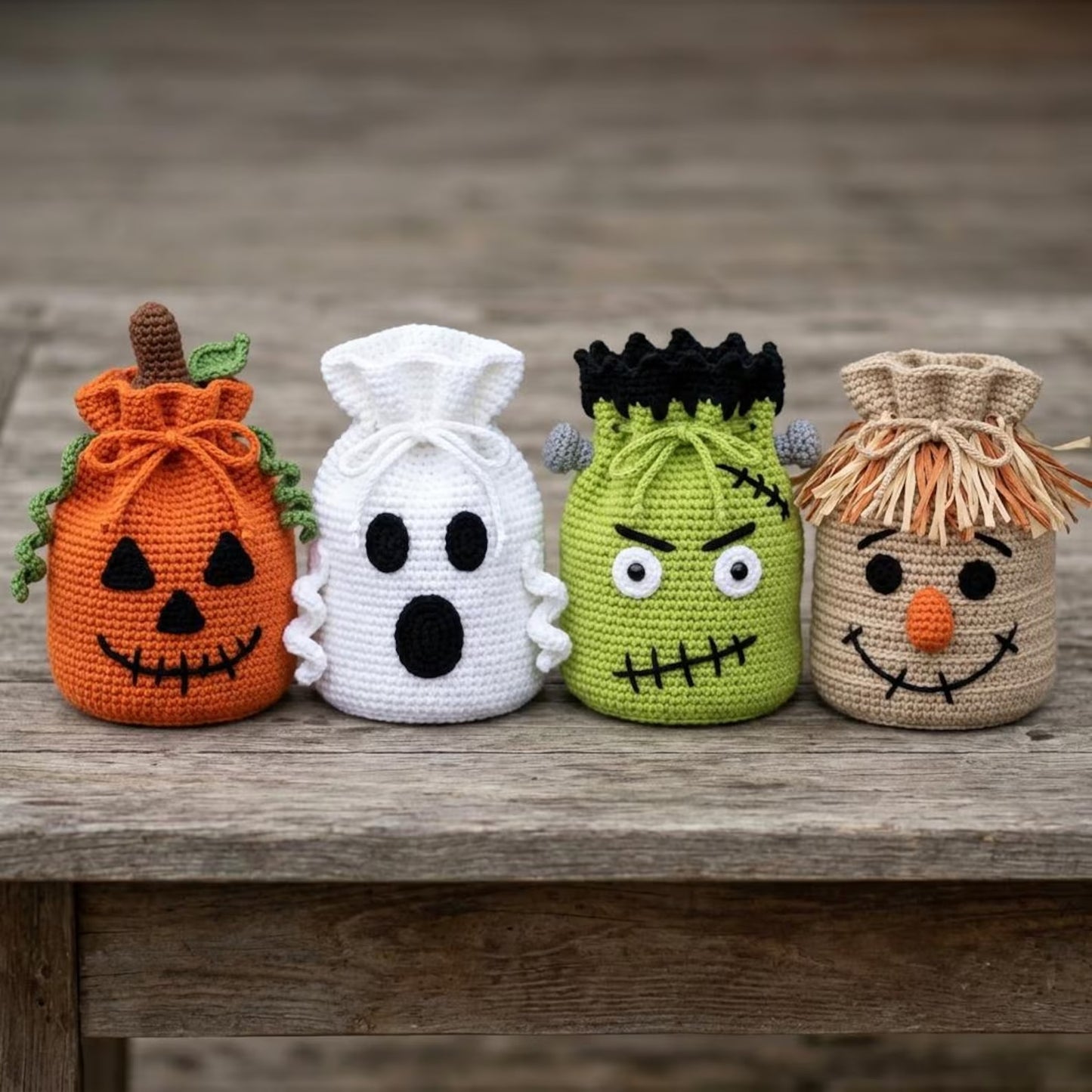 Trick-or-Treat Carry Pouch Crochet Pattern