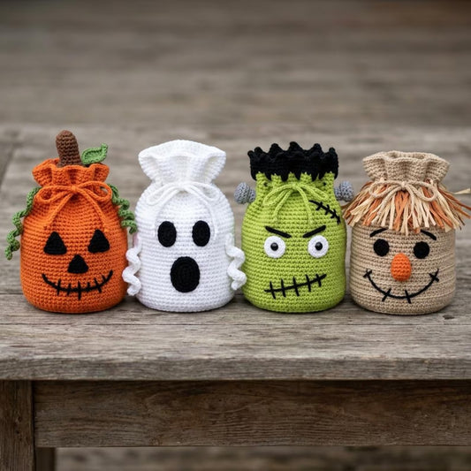 Trick-or-Treat Carry Pouch Crochet Pattern
