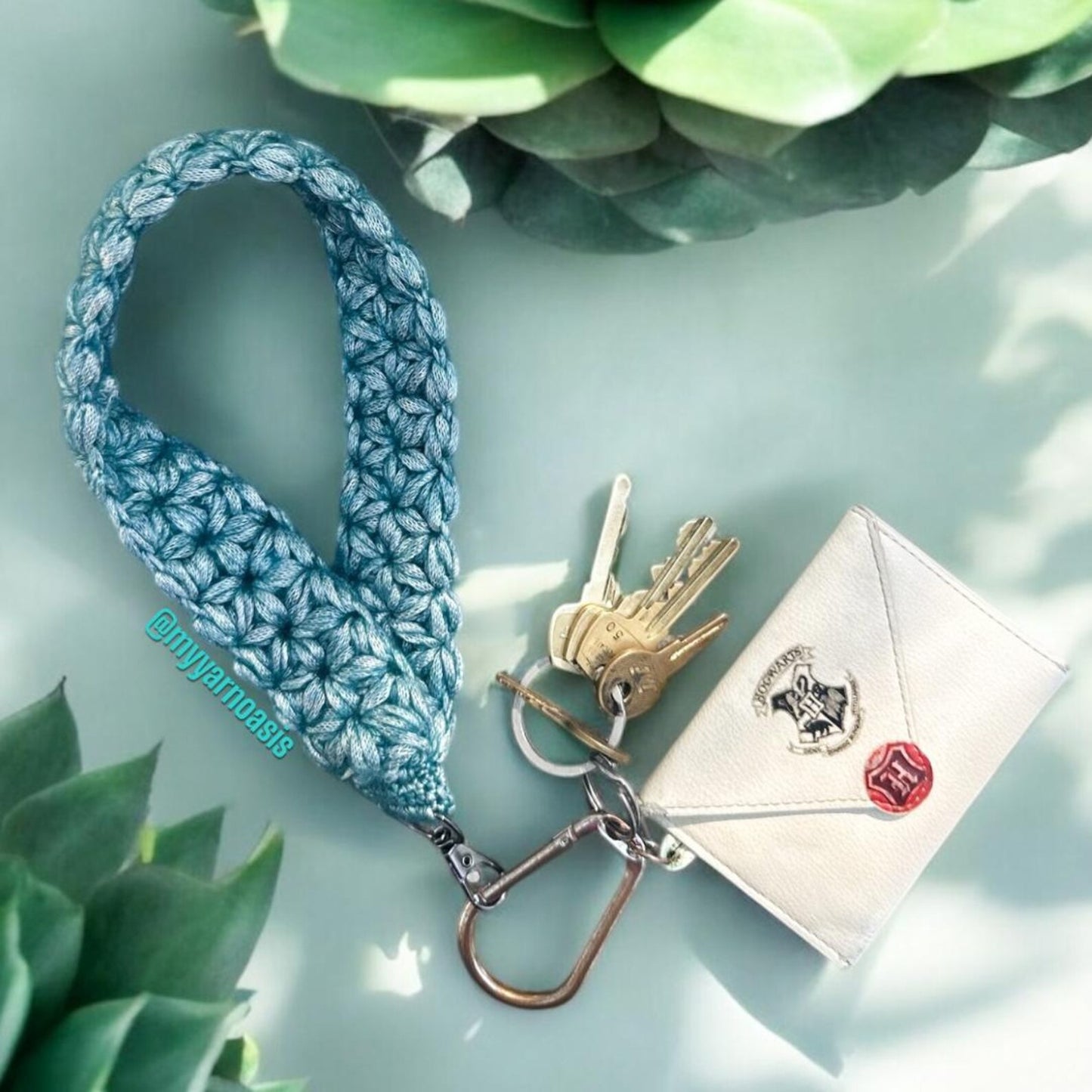 Textured Key Leash Easy Crochet Pattern