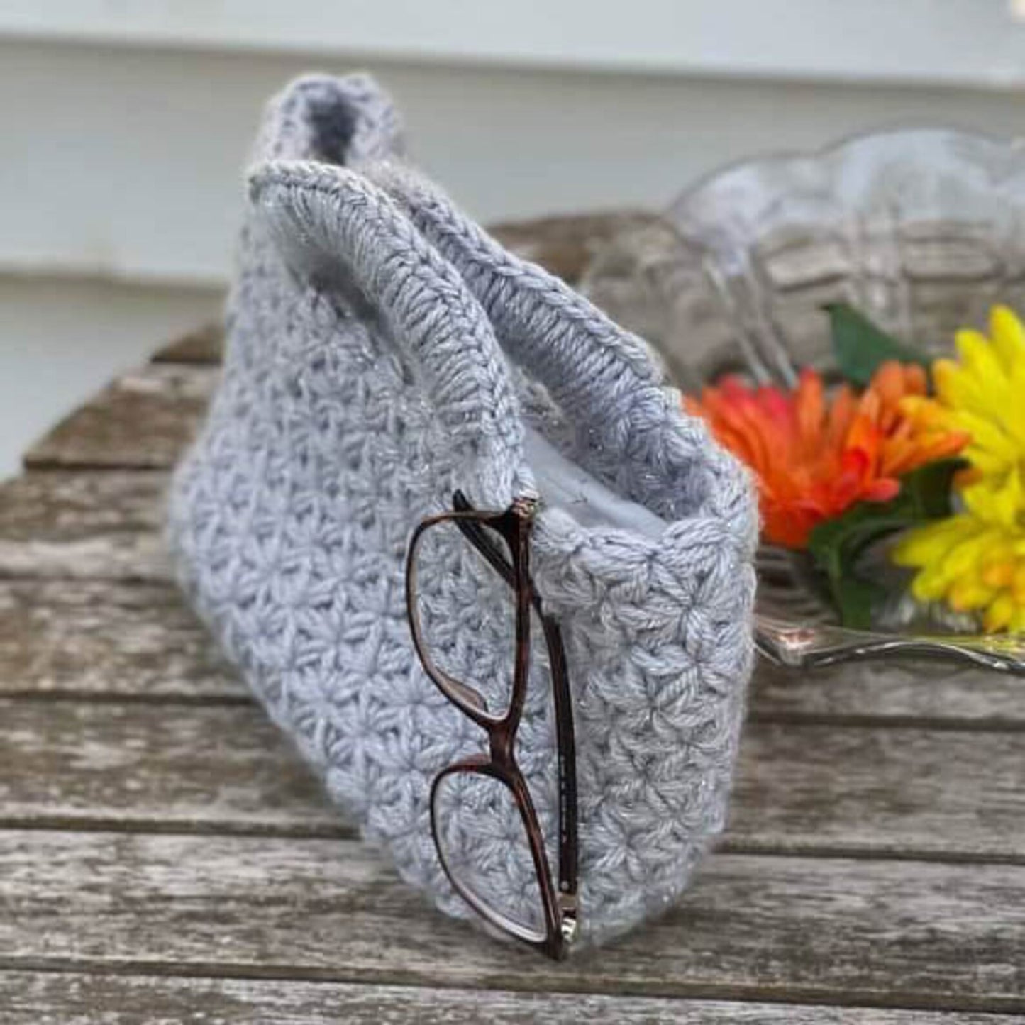 Textured Mini Pocket Bag Easy Crochet Pattern