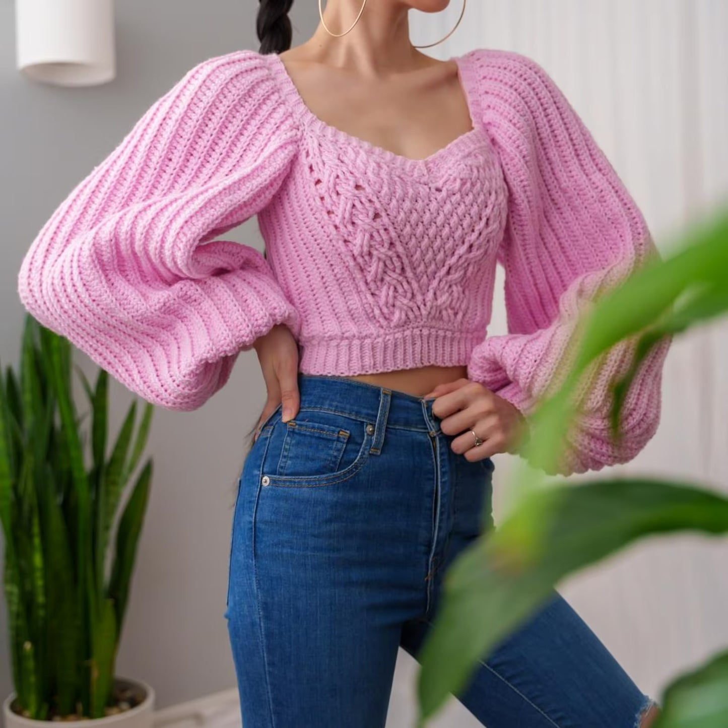 Highland Depths Structured Pullover Crochet Pattern