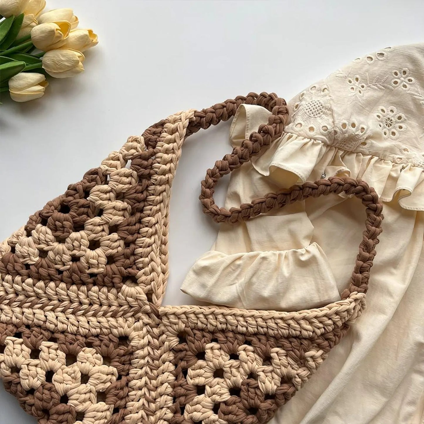 Super Easy Classy Envelope Type Granny Bag Crochet Pattern