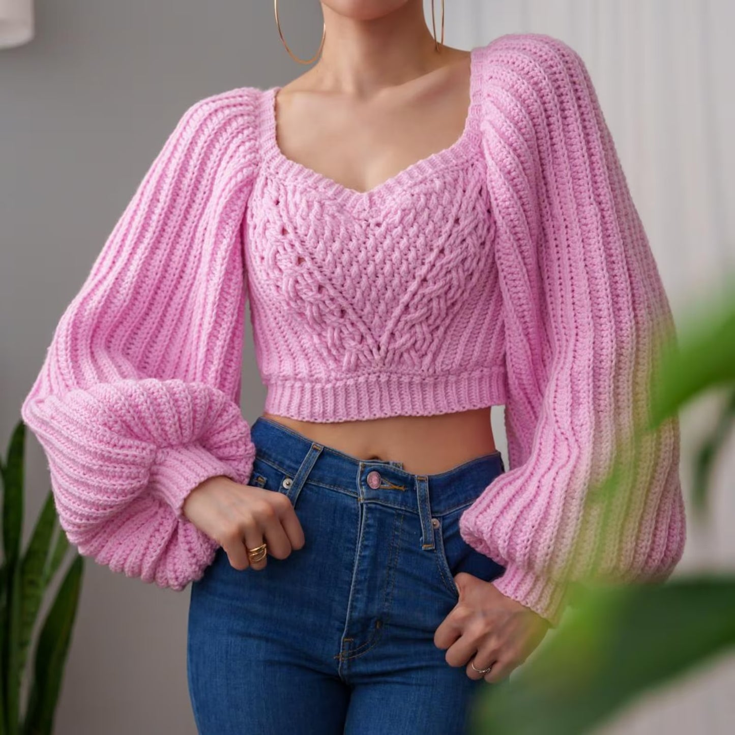 Highland Depths Structured Pullover Crochet Pattern