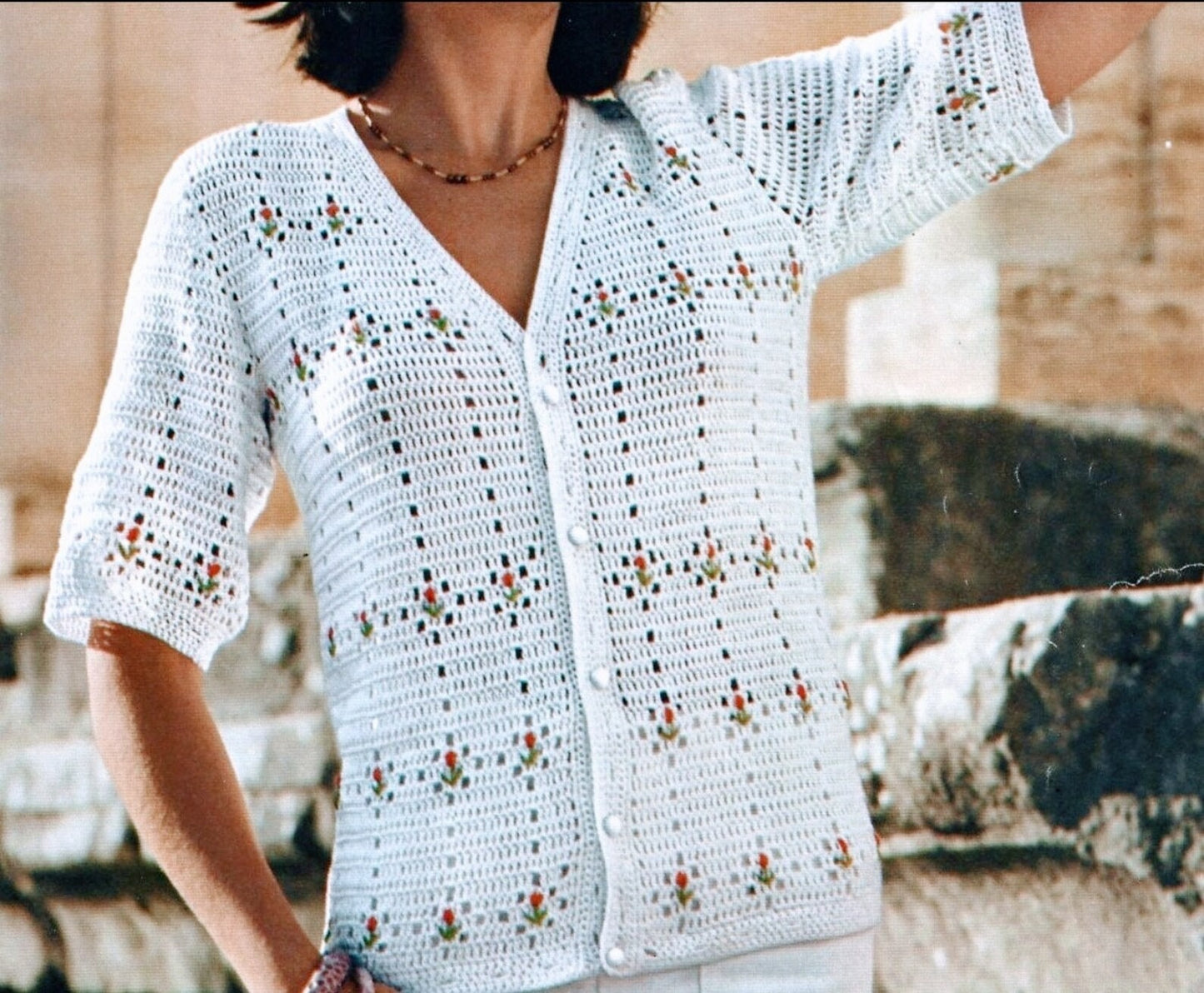 Little Rosebud Cute Top Crochet Pattern