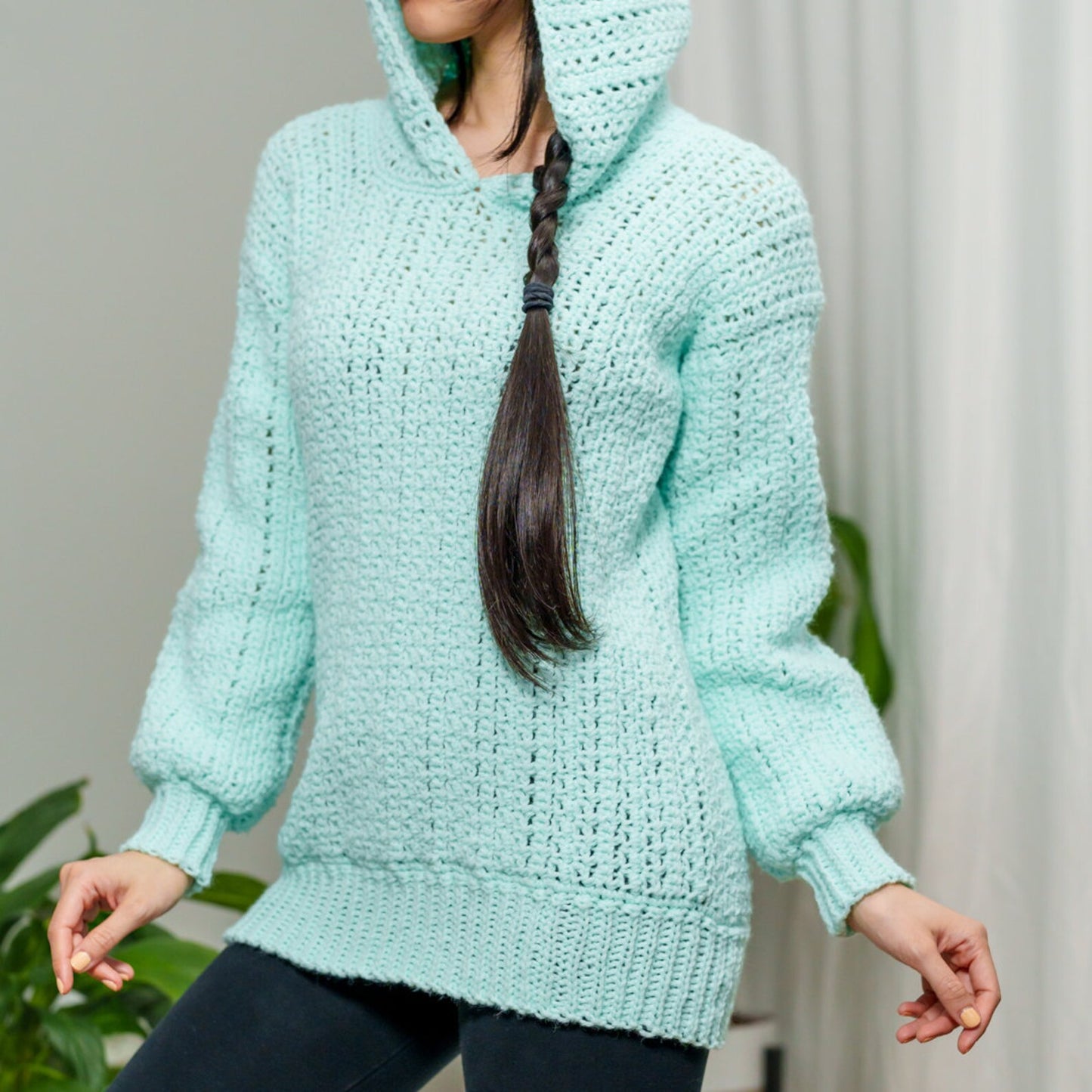 Bramble Ridge Hooded Pullover Crochet Pattern