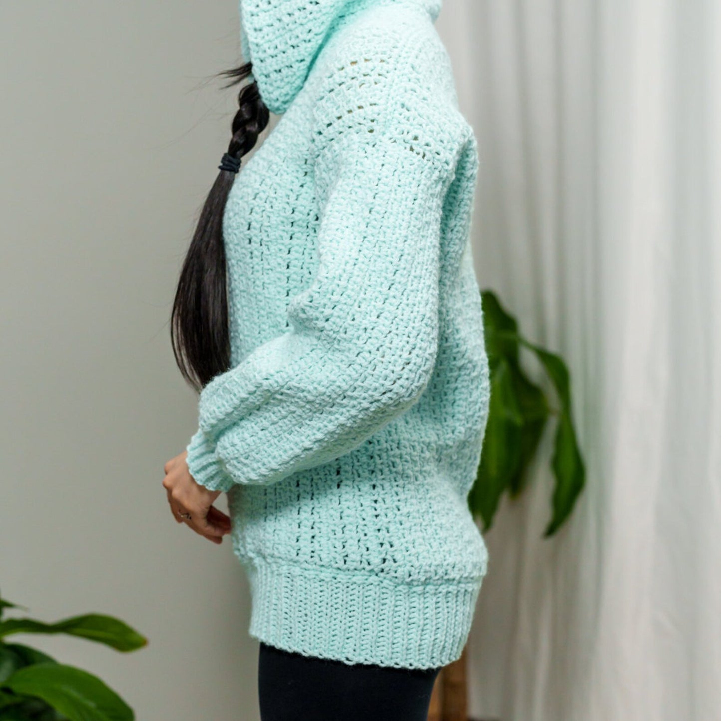 Bramble Ridge Hooded Pullover Crochet Pattern
