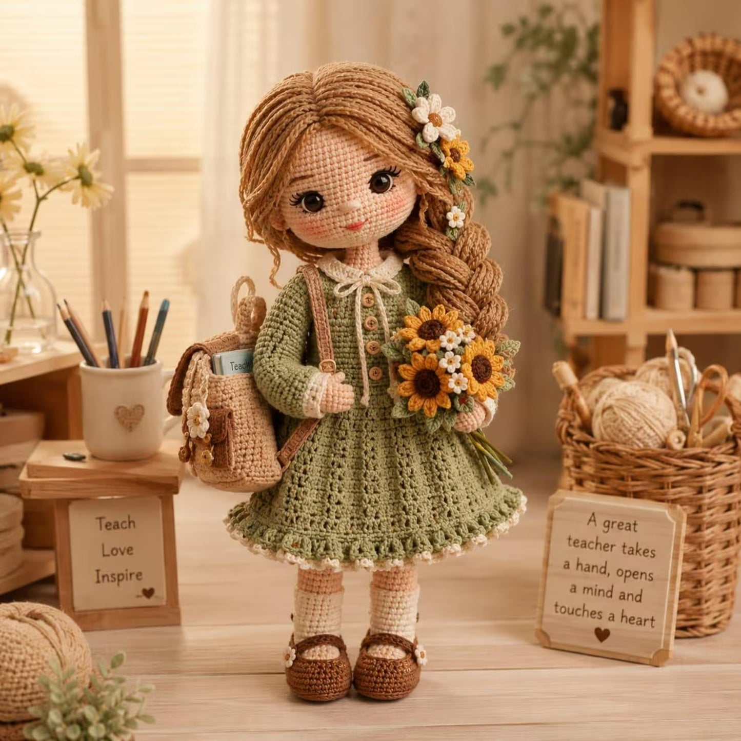 Sunny Classroom Buddy Crochet Pattern