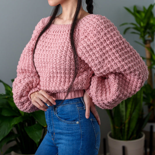 Puffy Sculpted Pullover Crochet Pattern