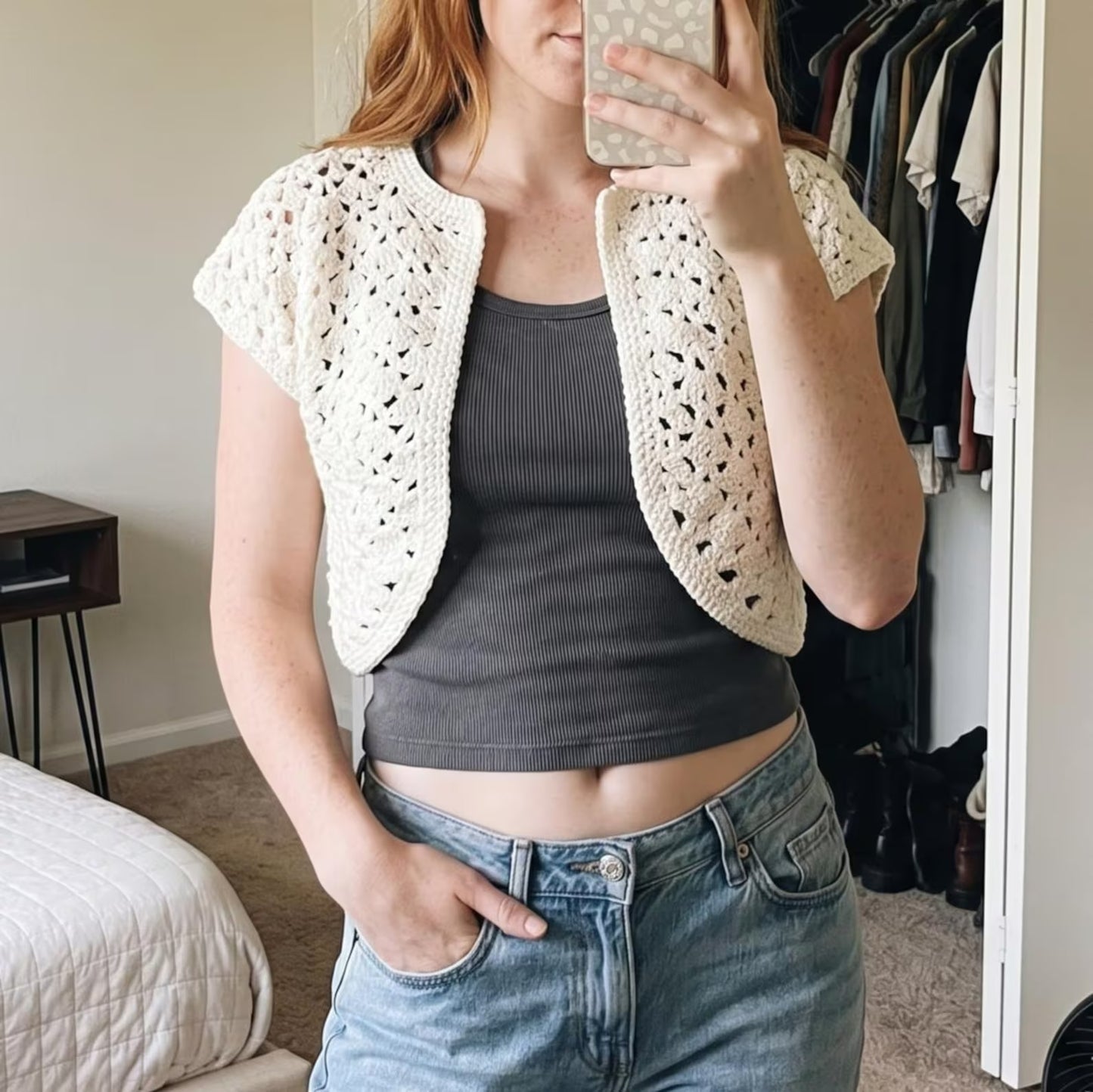 Seashell Summer Blouse Crochet Pattern