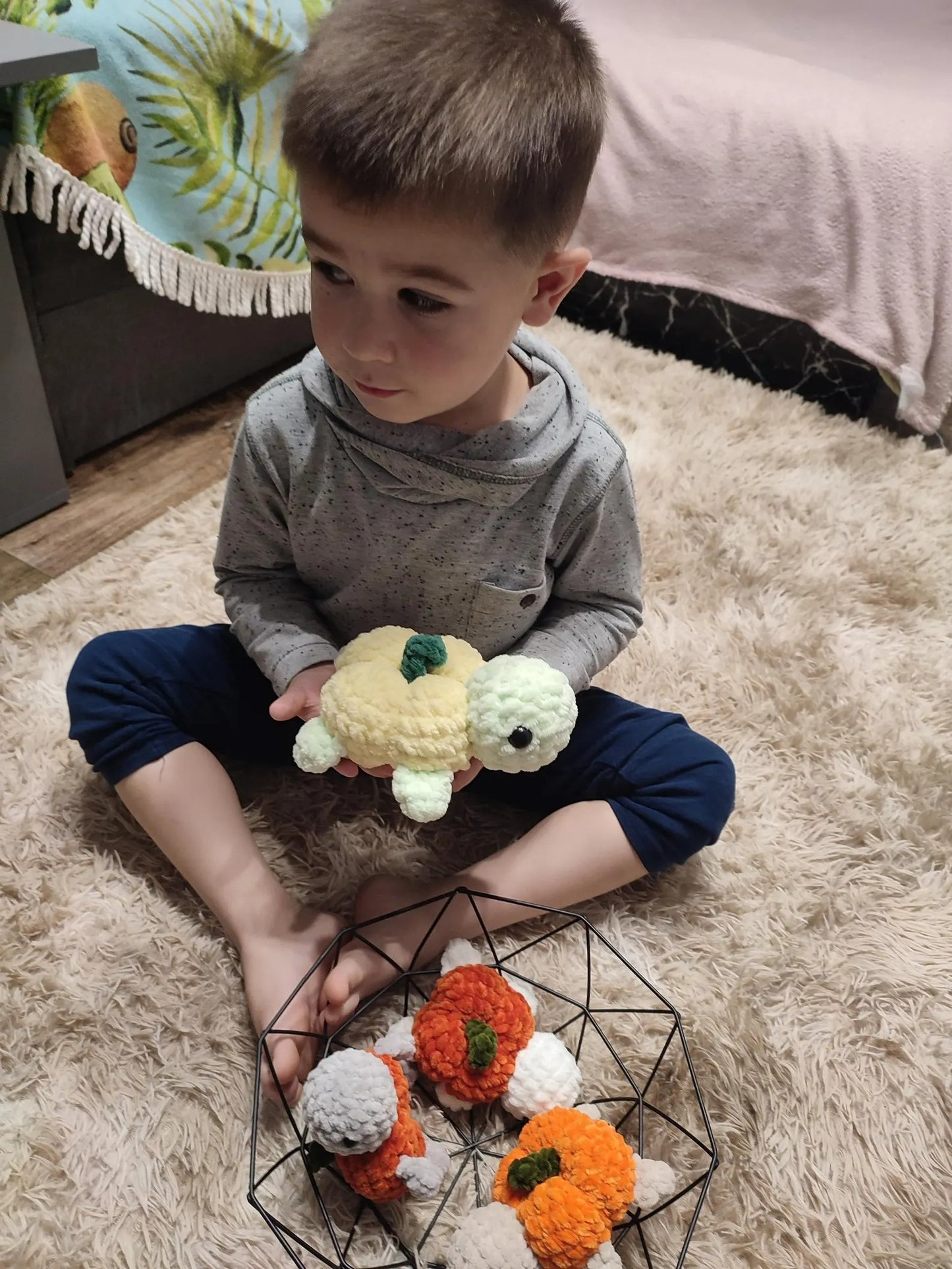 Harvest Shell Tortoise Amigurumi Crochet Pattern