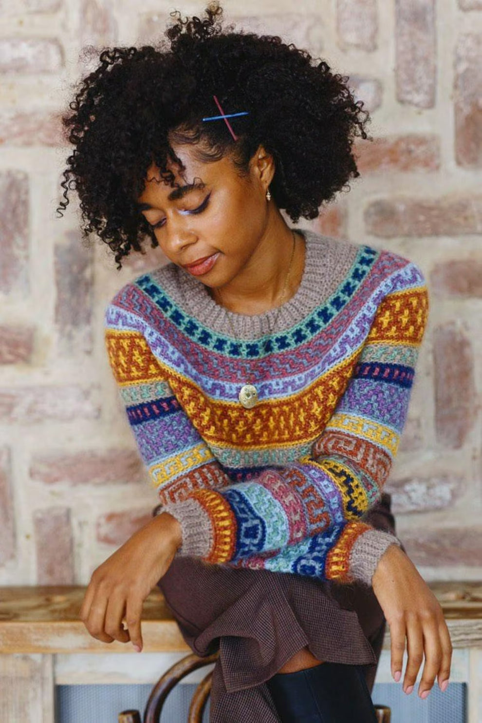 Geometric Echo Wearable Crochet Pattern – LetCrochet