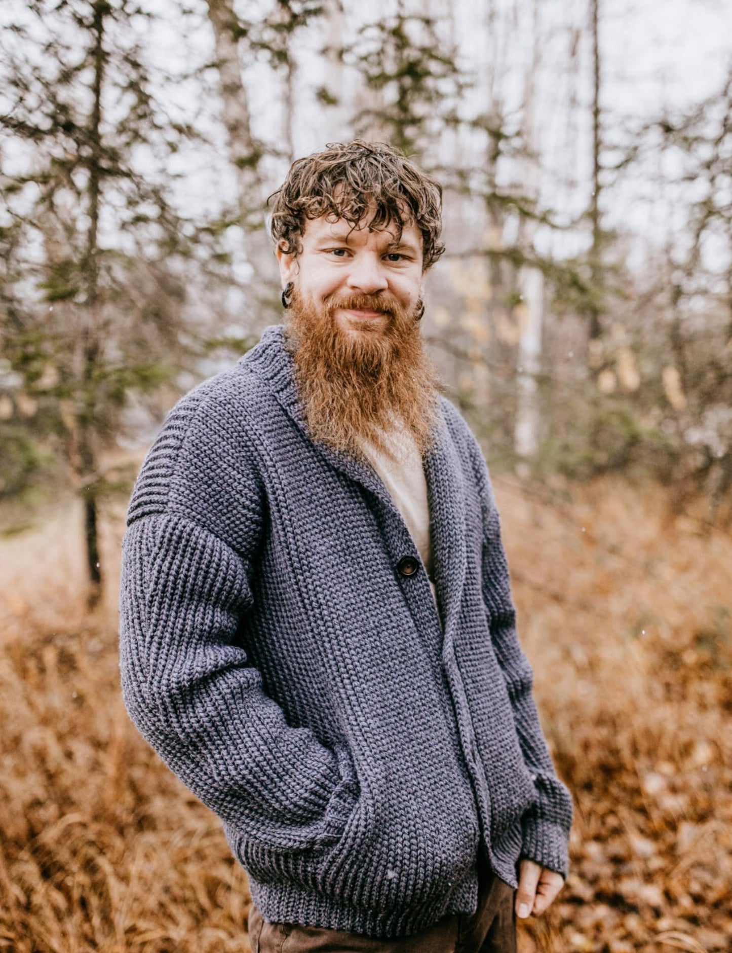 Refined Gentleman Lapel Cardigan Crochet Pattern