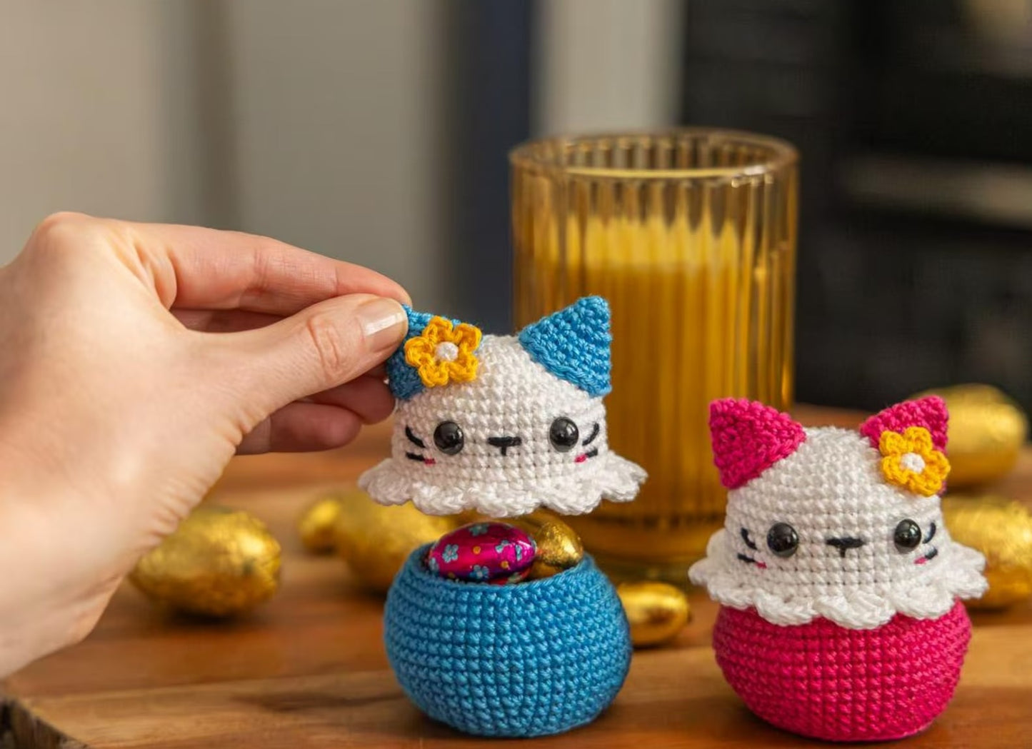 Whiskered Treat Holder Crochet Pattern