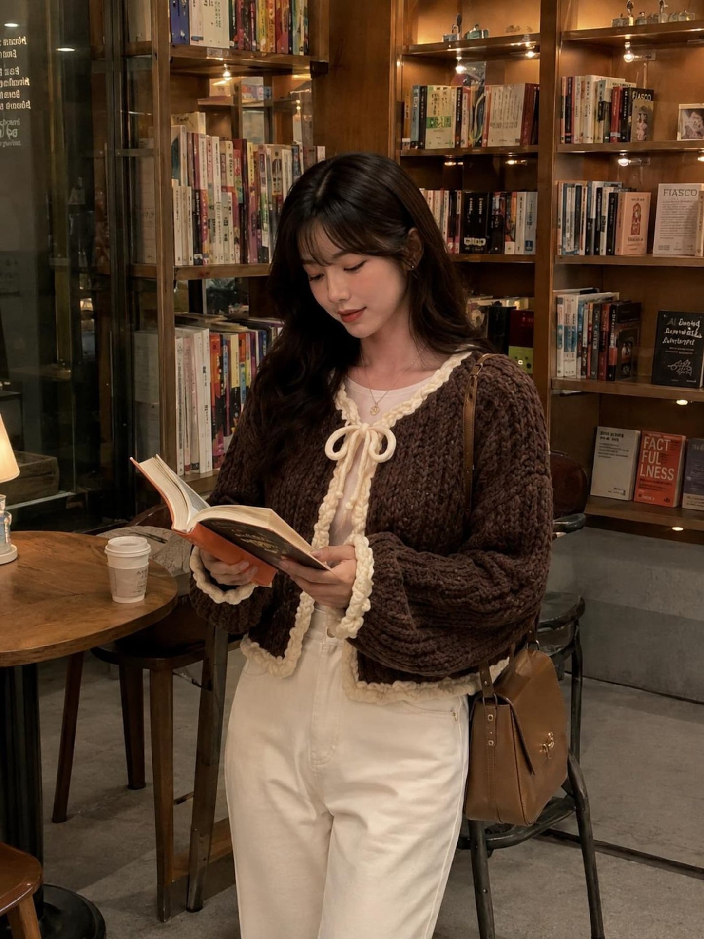 Knot-Front Cropped Cardigan Crochet Pattern