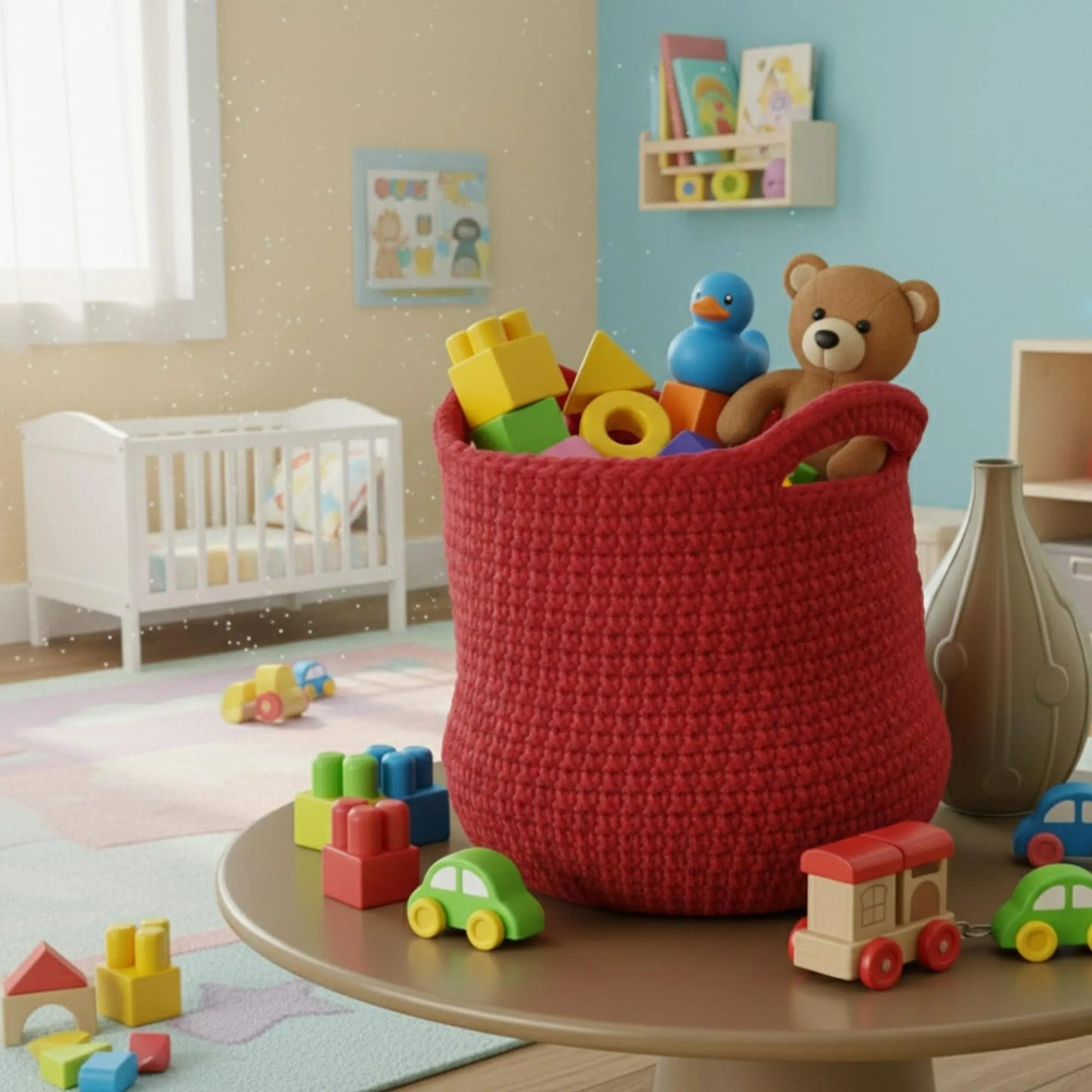 Sturdy Home Storage Basket Crochet Pattern