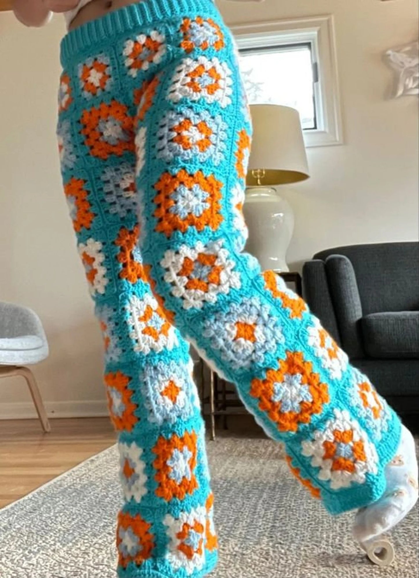 Bohemian Patchwork Trousers Crochet Pattern
