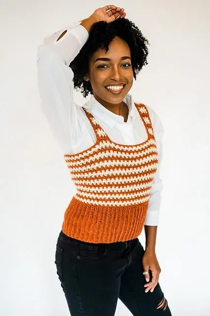 Sunset Stripes Tank Crochet Pattern