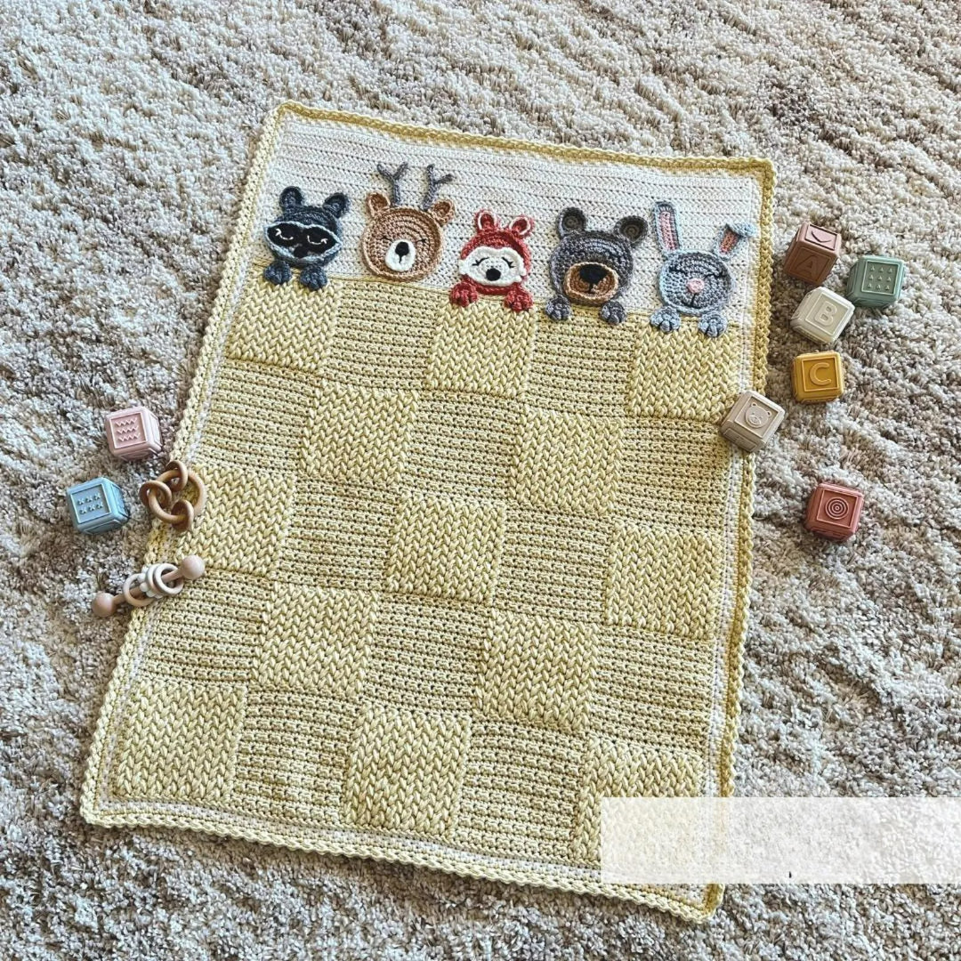 FurrFriends Baby Blanket Crochet Pattern