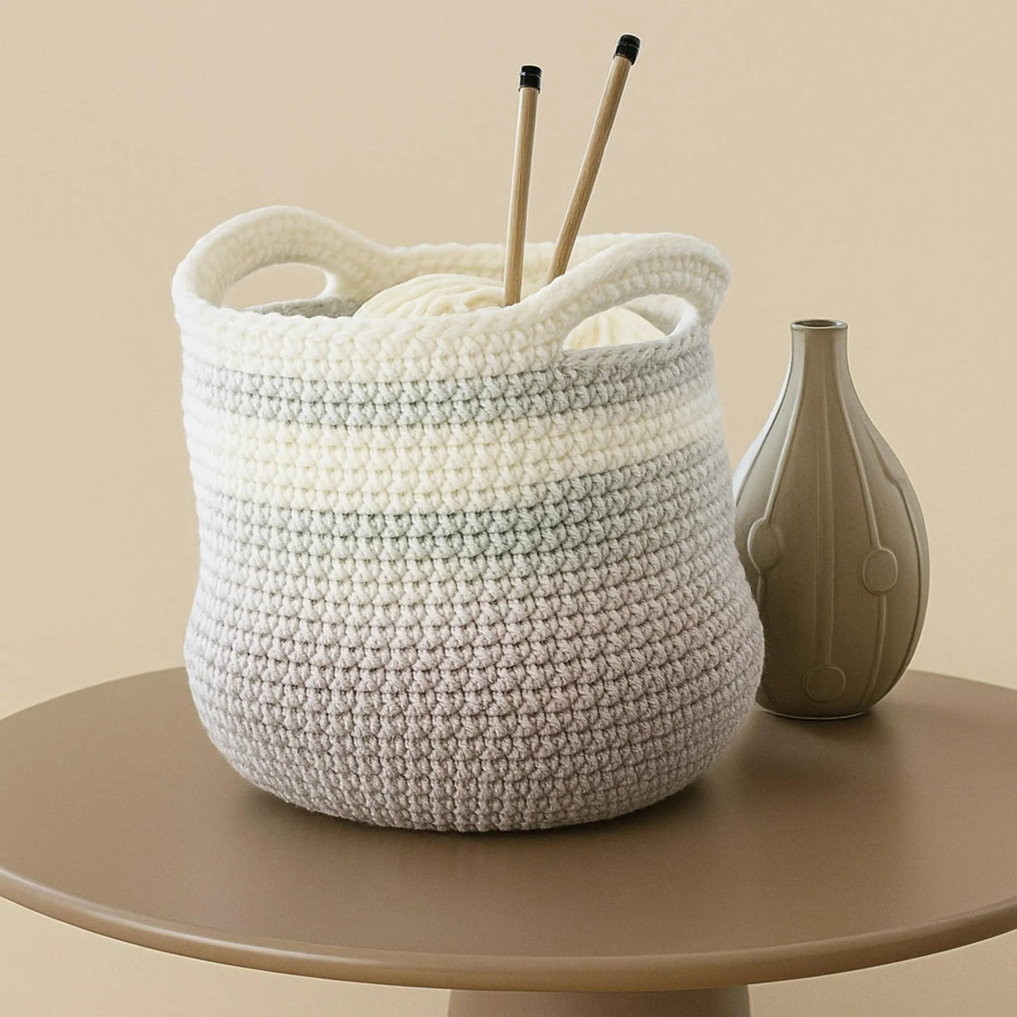 Sturdy Home Storage Basket Crochet Pattern