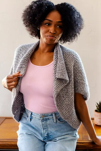 Twilight Bloom Shrug Crochet Pattern