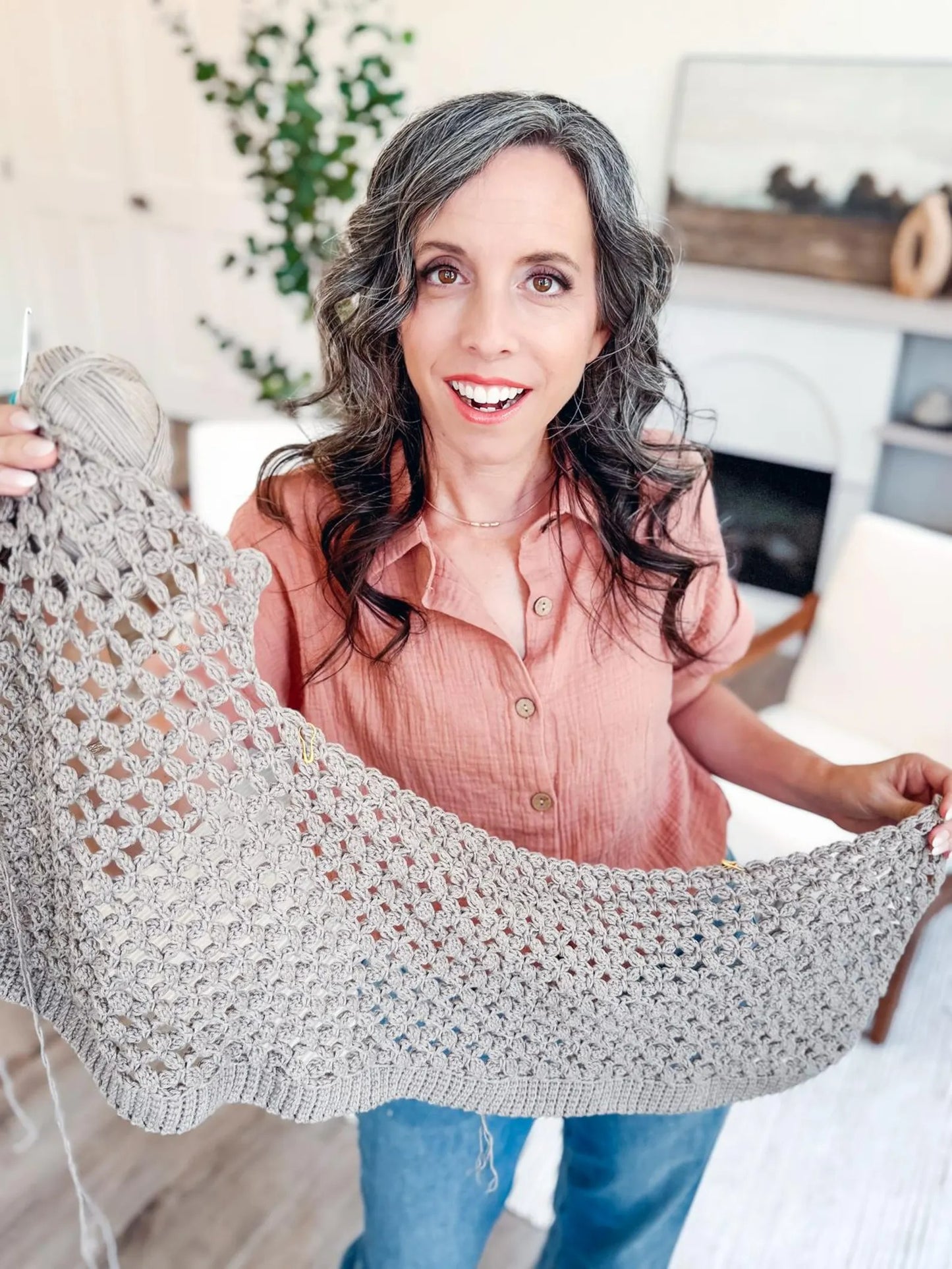 Classic Laced Cardigan Crochet Pattern