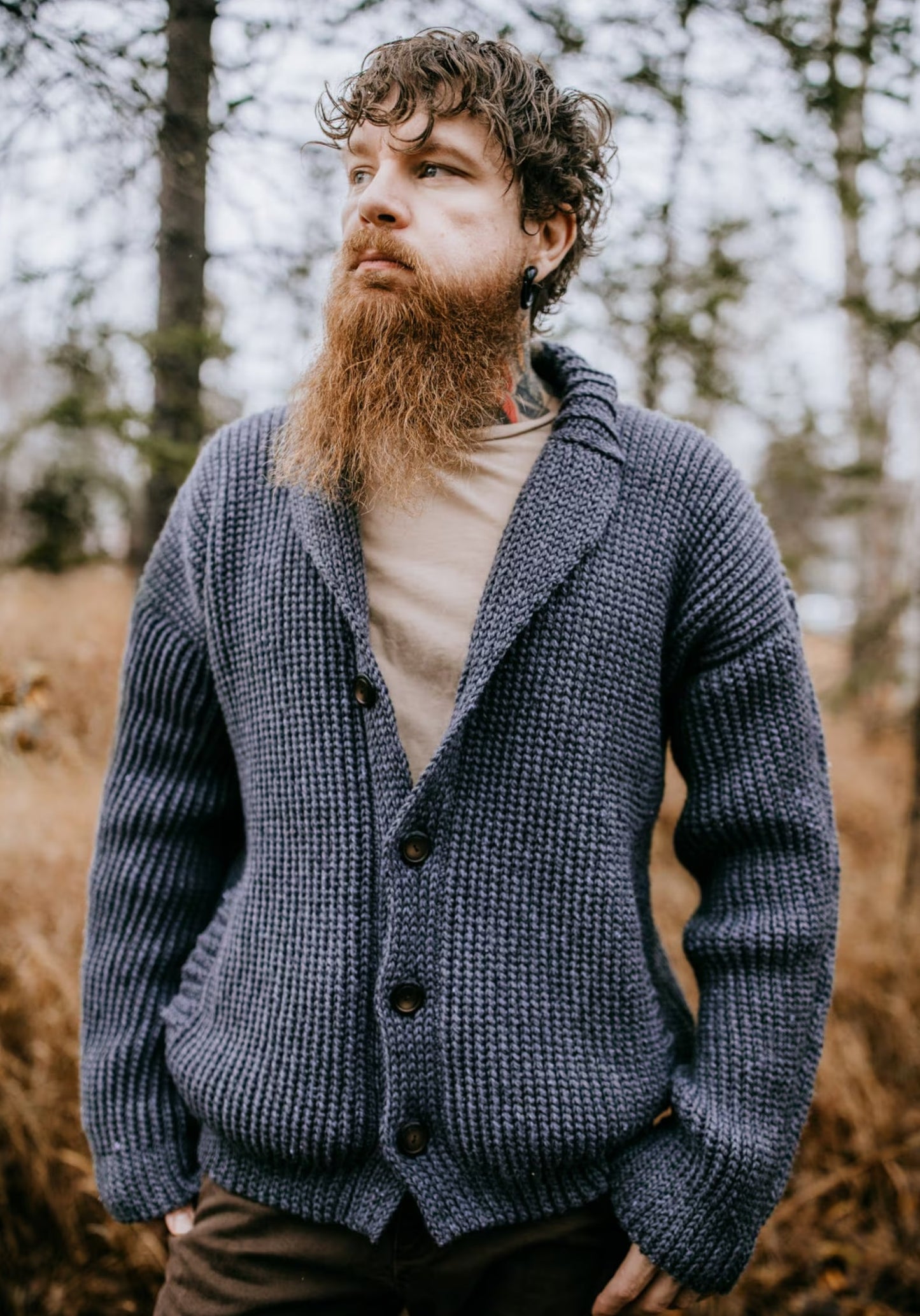 Refined Gentleman Lapel Cardigan Crochet Pattern