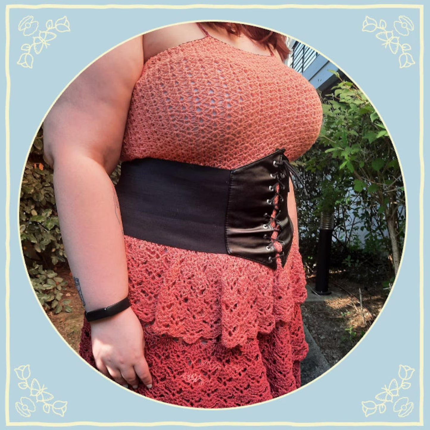 Flowy Flowerlike Dress Crochet Pattern