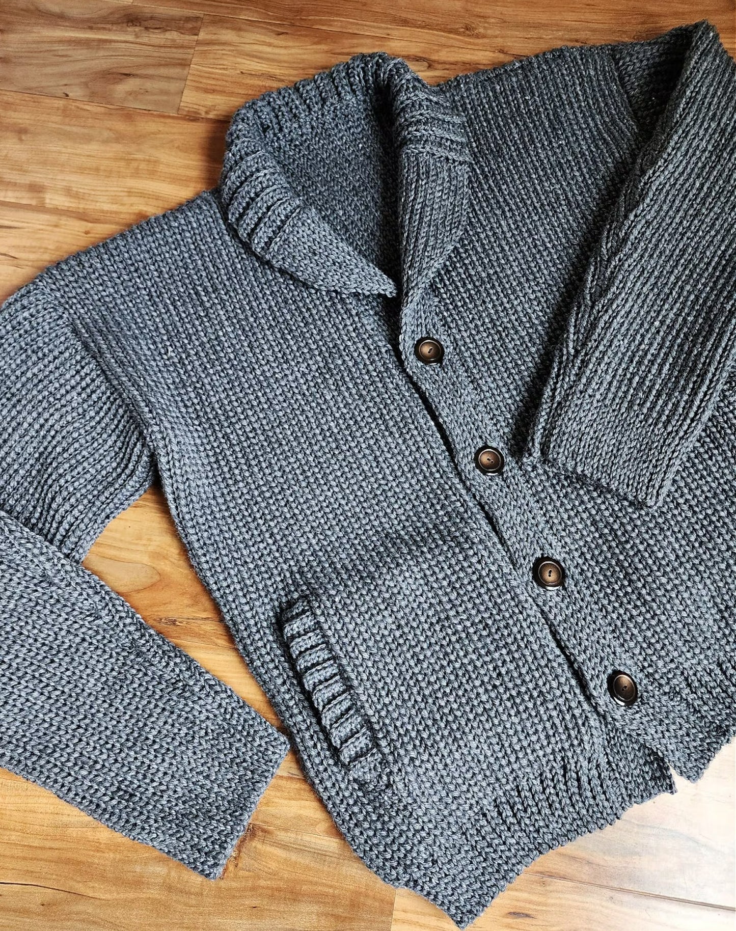 Refined Gentleman Lapel Cardigan Crochet Pattern