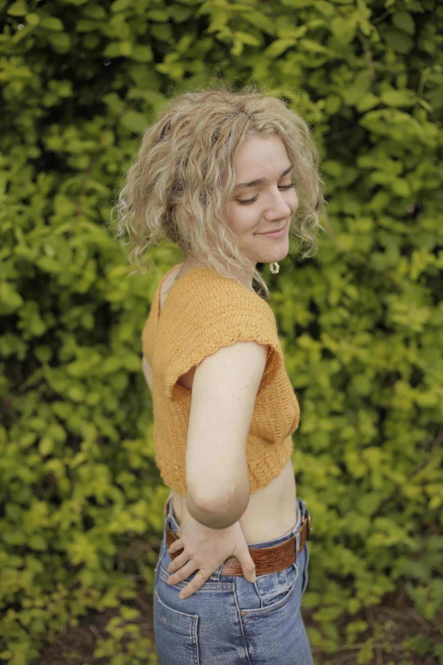 Arla Deep Neck Top Crochet Pattern