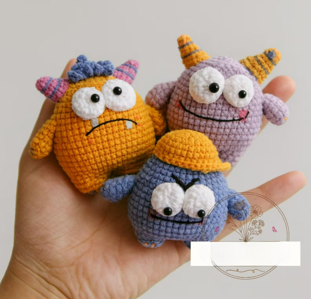 Cute Halloween Monster Set Crochet Pattern