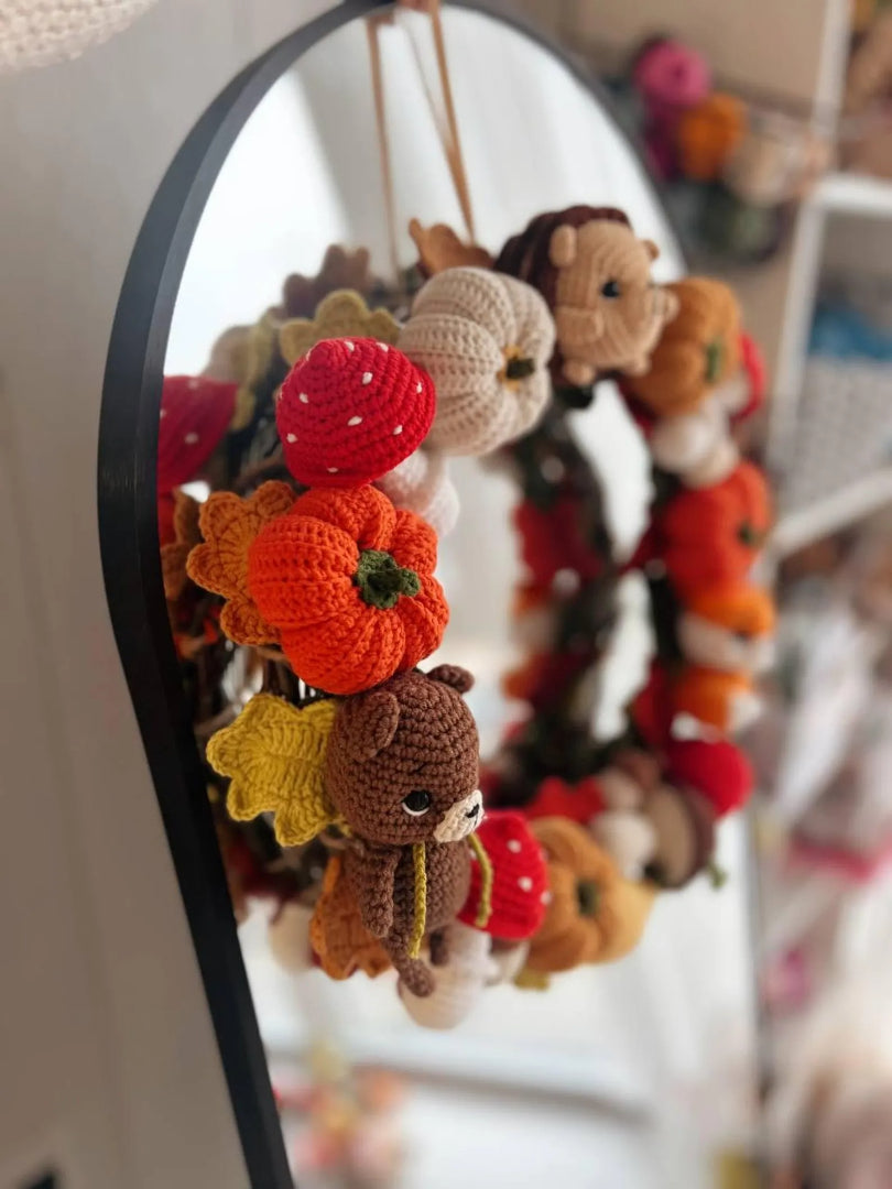 Woodland Harvest Door Wreath Crochet Pattern