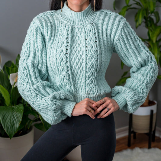 Stonehaven Texture Work Pullover Crochet Pattern