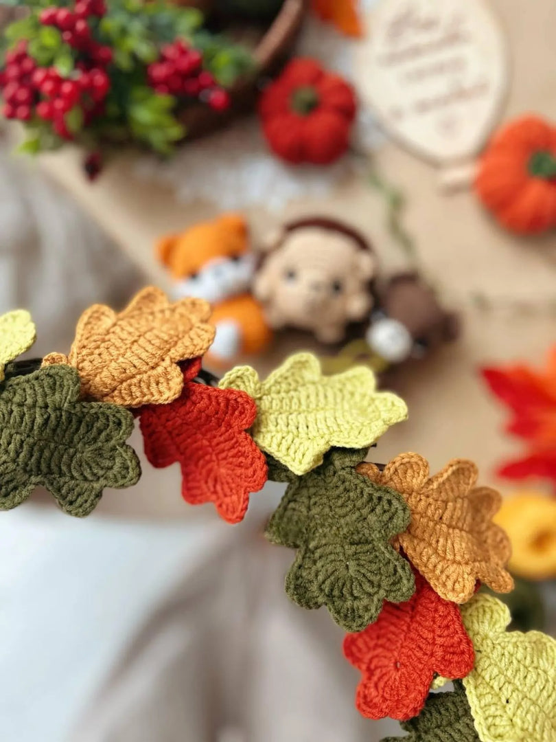 Woodland Harvest Door Wreath Crochet Pattern