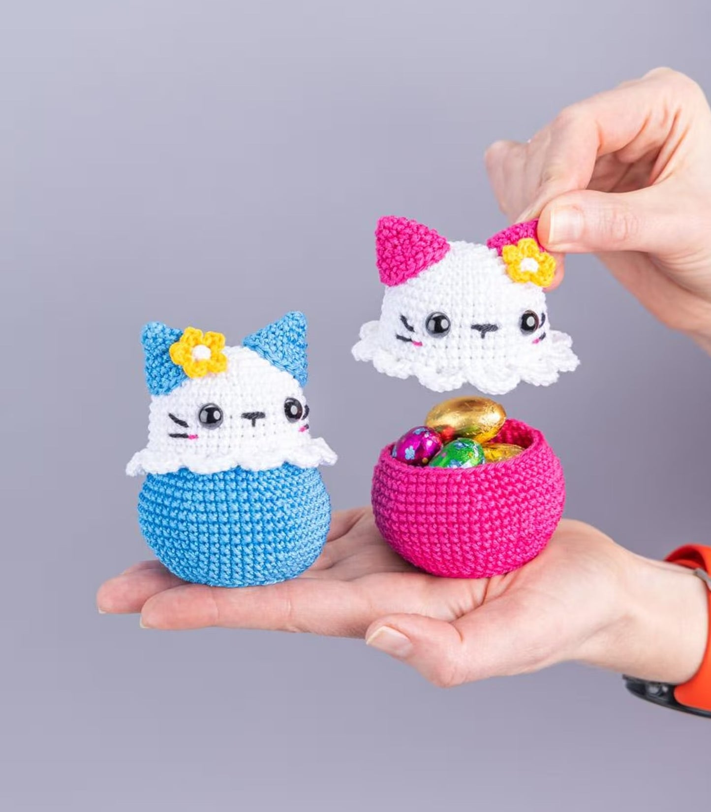 Whiskered Treat Holder Crochet Pattern