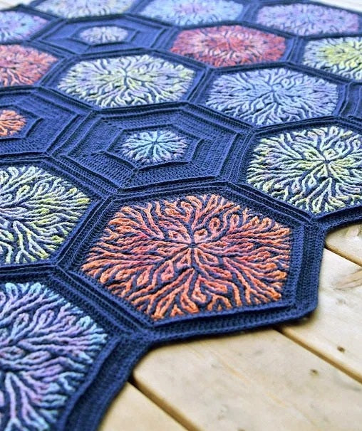 Ocean Whispers Blanket Crochet Pattern